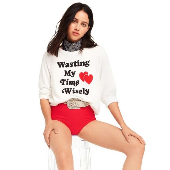 ⏰🆕 Wildfox Couture ψ Wasting Time BBJ ψ White - Picture 2 of 8